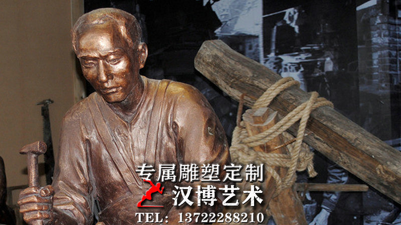 木工坊主題雕塑,民間手藝人雕像,民間生活銅雕
