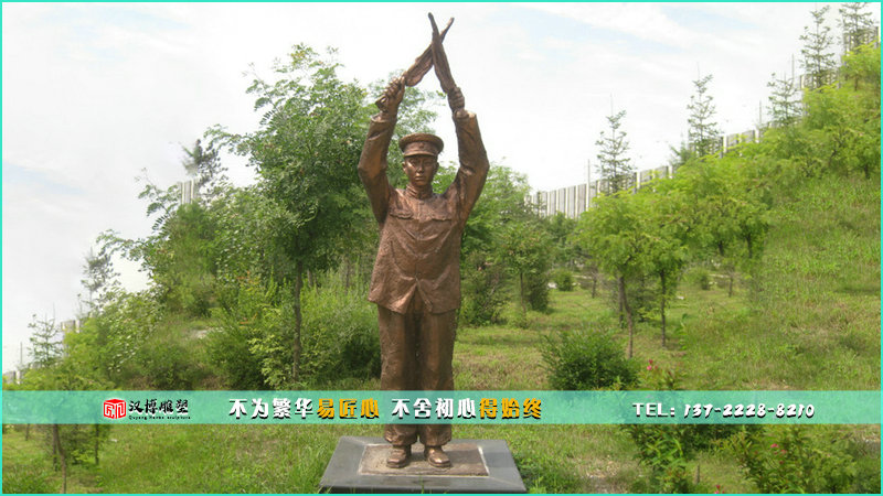 戶外銅雕,指揮員雕像,鑄銅雕塑