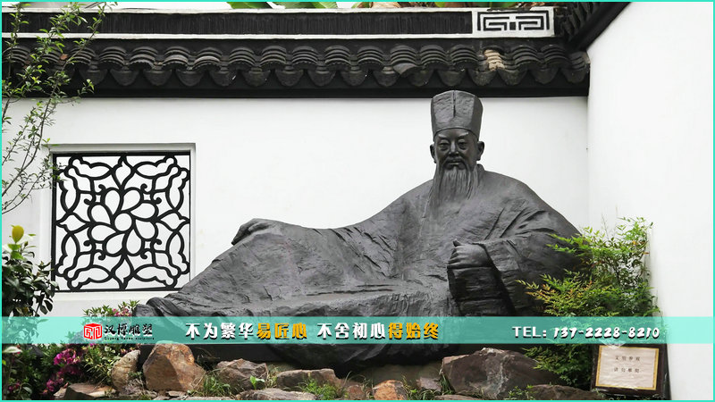 人物主題銅雕,蘇東坡雕像,歷史文化雕塑