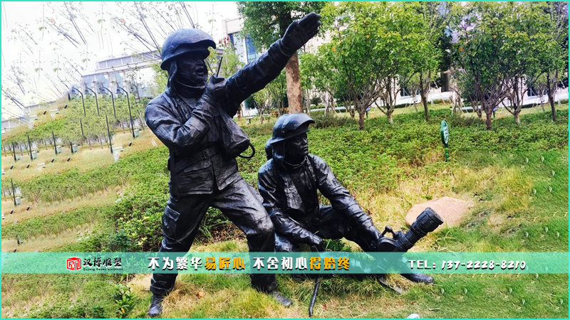 傳統(tǒng)工藝銅雕,人物鑄銅雕像,步行街雕塑