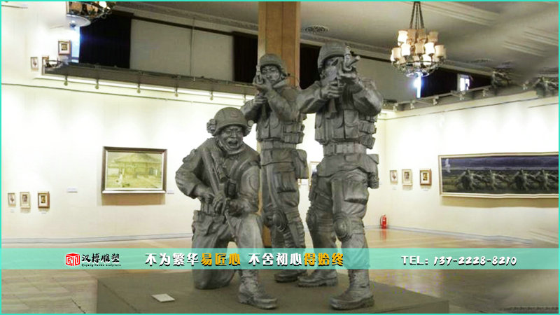 大型銅雕,射擊雕像,文化藝術(shù)雕塑