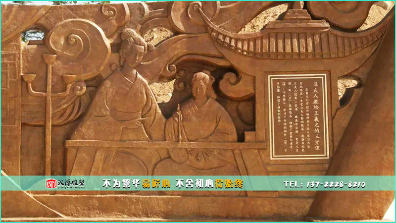 古人物銅雕,寫字雕像,文化藝術(shù)雕塑