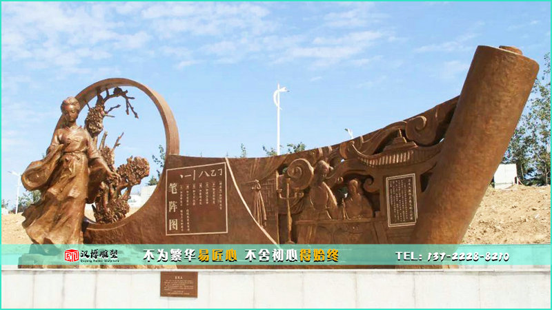 美女銅雕,鑄銅雕像,步行街雕塑